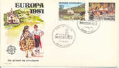Andorre Espagnol FDC 1981 " Europa 81, Folklore " Yvert 131/2 - 1981