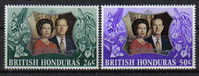 Britisch-Honduras-1972-Silberhochzeit (291-292) Postfrisch,** - Honduras Britannico (...-1970)