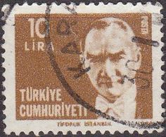 Turquia 1980 Scott 2137A Sello º Fundador Y 1º Presidente Mustafa Kernal Ataturk Yvert 2302 Michel 2533 Turkey Stamps - Gebraucht