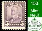 Canada (Unitrade & Scott # 153 - Scroll Issue) (Mint) F - Neufs