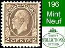 Canada (Unitrade & Scott # 196 - Medaillon Issue) (Mint) F - Nuevos