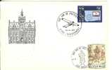 BELGIUM 1980 & 88 CARD WITH STAMPS AND SPECIAL CANCELLATIONS FU - Storia Postale