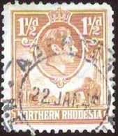 Pays : 403 (Rhodésie Du Nord : Colonie Britannique)  Yvert Et Tellier N° :   27 A (o) - Rodesia Del Norte (...-1963)