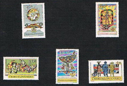 CECOSLOVACCHIA (CZECHOSLOVAKIA) - YVERT 1230.1234  -1962  ESPOSIZ. FILATELICA INTERNAZ. 'PRAGA 1962'  - NUOVI (MINT)** - Ongebruikt