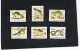 CECOSLOVACCHIA (CZECHOSLOVAKIA) - YVERT 1475.1480  -1966 MONDIALI DI  PESCA SUL FIUME: PESCI - NUOVI (MINT) ** - Unused Stamps