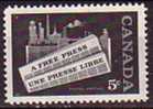 F0395 - CANADA Yv N°302 ** PRESSE LIBRE - Nuevos