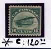 USA  16c Air Mail 2*   LH    Cote 120 Euros   Hinged O.G.  Border Of Sheet - Unused Stamps