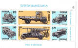 SCHWEDEN  1980 Schwedisches Auto Geschichte BLOCK  MNH - Ongebruikt