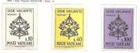 CITTA DEL VATICANO - 1963 Sede Vacante - Yvert # 380/382 - MINT (NH) - Neufs