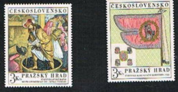 CECOSLOVACCHIA (CZECHOSLOVAKIA) - YVERT  1723.1724 - 1969  TESORI DEL CASTELLO DI PRAGA (MINT) ** - Unused Stamps