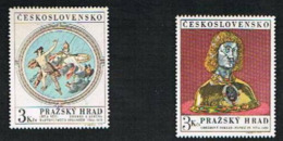 CECOSLOVACCHIA (CZECHOSLOVAKIA) - YVERT  1787.1788  - 1970 TESORI DEL CASTELLO DI PRAGA - NUOVI (MINT) ** - Unused Stamps