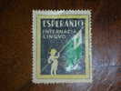 Esperanto,Internacia Lingvo,Vignette,Stamp,Label,Flag,vintage - Esperánto