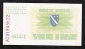 BOSNIA  HERZEGOVINA P16a  5000  DINARA  1993 #AC     UNC. - Bosnie-Herzegovine