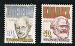 CECOSLOVACCHIA (CZECHOSLOVAKIA) -  SG 2383.2384    -  1978 CULTURAL ANNIVERSARIES (COMPLET SET OF 2) (MINT) ** - Unused Stamps