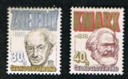 CECOSLOVACCHIA (CZECHOSLOVAKIA) -  SG 2383.2384    -  1978 CULTURAL ANNIVERSARIES (COMPLET SET OF 2) (MINT) ** - Ungebraucht