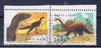 BR+ Brasilien 1991 Mi 2417-18 Dinosaurier - Used Stamps