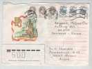 Russia Air Mail Cover Sent To Denmark 16-3-1992 - Postwaardestukken