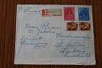 1943 GUERRE LETTER LETTRE RECOMMANDE DE BUDAPEST HONGRIE UNGARN -CENSURE CENSOR FELBONTVA P/ LEINSELBUHL BRIEFAUSGABE - Postmark Collection