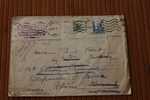 1938 LETTRE LETTER  DE ZARAGOZZA ESPANA CENSURA POSTAL DE ZARAGOZA P/VILEFRANCHE SUR SAONE FRA MARCOPHILIA OMEC FLIERS - Nationalistische Zensur