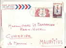 N  Y&t 1743+1777 Lettre De CHATOU    Vers  ILE MAURICE  Le 26 Novembre 1973 (lettre Mal Ouverte Coté Gauche) - Cartas & Documentos