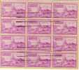 United States - National Capital 1950 - Scott 992 (o) Block Of 12 Stamp On Piece - Blocchi & Strisce