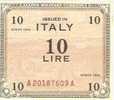 1785)splendida Banconota Da 10 Lire  Am-lire 1943 FDC Vedi Foto - 2. WK - Alliierte Besatzung