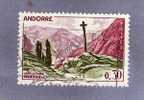 ANDORRE FRANCAIS TIMBRE N° 159 OBLITERE PAYSAGES LA CROIX GOTHIQUE DE MERITXELL - Used Stamps