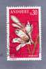 ANDORRE FRANCAIS TIMBRE N° 229 OBLITERE FLEURS DES VALLEES LE LIS - Used Stamps