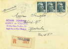 France : Lettre Recommandée 3 X 2F Gandon Toulouse 1945 Marcophilie - Storia Postale