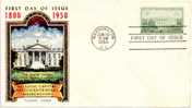 USA "National Sesquicentennial Washington" Scott#990 Fluegel Cacheted First Day Cover 1950 - Brieven En Documenten