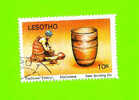 Timbre Oblitéré Used Mint Stamp Selo Carimbado Traditional Pottery Moritsoana Beer Brewing Pot 10s LESOTHO - Lesotho (1966-...)