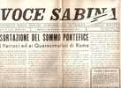 MAGLIANO SABINA - VOCE SABINA - PERIODICO 1954 - Zeitschriften & Kataloge