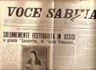 MAGLIANO SABINA - VOCE SABINA - PERIODICO 1953 - Riviste & Cataloghi
