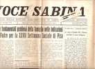 MAGLIANO SABINA - VOCE SABINA - PERIODICO 1954 - Zeitschriften & Kataloge