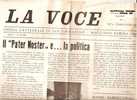 MAGLIANO SABINA - VOCE SABINA - PERIODICO 1952 - Riviste & Cataloghi