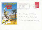 MORRIS. LUCKY LUKE à La 66e Fête Du Citron à Menton 1999. ENVELOPPE Ayant Circulé AVEC FLAMME Lucky Luke Du 22 FEV. 1999 - Advertentie