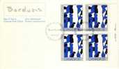 1981 Canada Cachet FDC Plate Block Of 4 "CANADIAN PAINTERS 3" Official Post Office Issue - 1981-1990