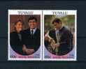 - OCEANIE . TUVALU . SE TENANTMARIAGE ROYAL . TIMBRES  1986 - Tuvalu