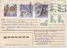 Russia Cover With A Lot Of Stamps Sent To Denmark - Cartas & Documentos