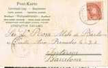 6713. Postal BARCELONA  1905. Correo Interior. - Lettres & Documents