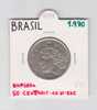 BRASIL  50 CENTAVOS  1.970  CU-NI   KM#580a     EBC/XF    DL-7378 - Brazil