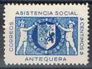 Guerra Civil. Asistencia Social ANTEQUERA 5 Cts. Cat  Sofima 4 ** - Spanish Civil War Labels