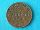 3 PFENNINGE 1858 A / KM 453 ( For Grade, Please See Photo ) ! - Taler Et Doppeltaler