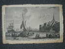 CPA 80-SAINT VALERY SUR SOMME-LA PLAGE DU COTE DE LA VILLE-REPRO GRAVURE-PAPIER GAUFFRE- - Saint Valery Sur Somme