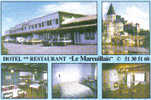 Carte Postale 85. Mareuil-sur-Lay  Hotel-Restaurant "Le  Mareuillais" Trés Beau Plan - Mareuil Sur Lay Dissais