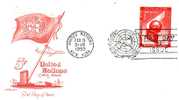 FDC.NATIONS UNIES.POSTE AERIENNE.CACHET NEW YORK. - 1951-1960