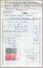 Facture & Lettre Electricité De France Marseille 5 Et 9-01-1951 Pour Mr Vernet Digne Tp Fiscal 20 Francs + 3 Francs - Electricity & Gas