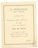 Carton D´invitation Pour Un Bal - LIEGE 1936 "Le Perchoir"  Tennis - Basket-Ball (sf14) - Sonstige & Ohne Zuordnung