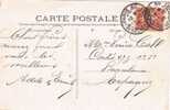 Postal PARIS (B. De Rochechuart) 1906 A España - 1903-60 Semeuse Lignée