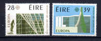 1987, Europa, Architecture Yv. 627 / 628**   Postfrich, Cote  17,50 €, - 1987